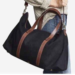Nisolo Black Canvas Travel Bag